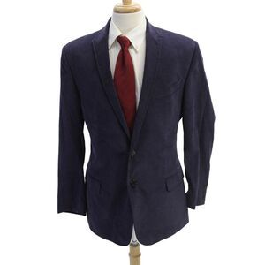 Just Cavalli Mens Cotton Collared Two Buttoned Blazer Jacket Purple Size 54